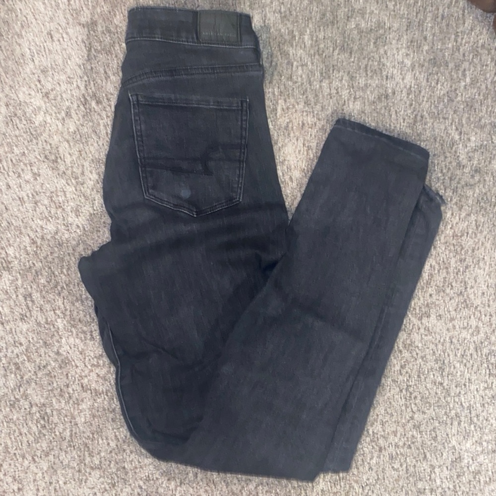 Black American Eagle Skinny Jeans